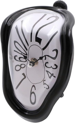 Melting Clock Dali Melted Clock Gift Decor Art Inspired Wall Clock Twisted Shelf