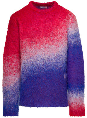 Pre-owned Erl Multicolor Sweater With Degradè Effect In Mohair Blend