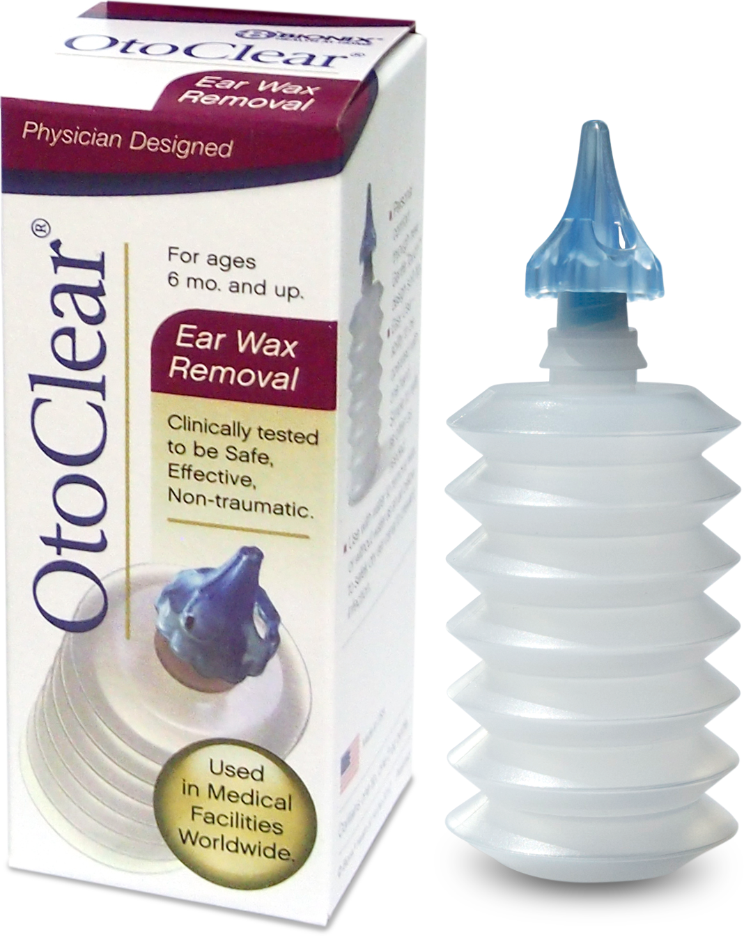OtoClear Ear Wax Removal Clean Canal 6 Months and Up Water Dispersed Dries Ears