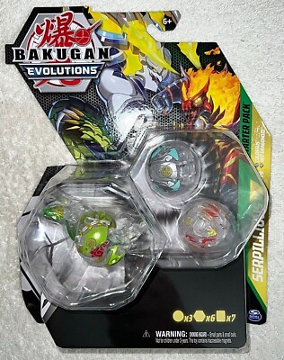 BAKUGAN EVOLUTIONS SERPILLIOUS DIAMOND ULTRA STARTER PACK **NEW**