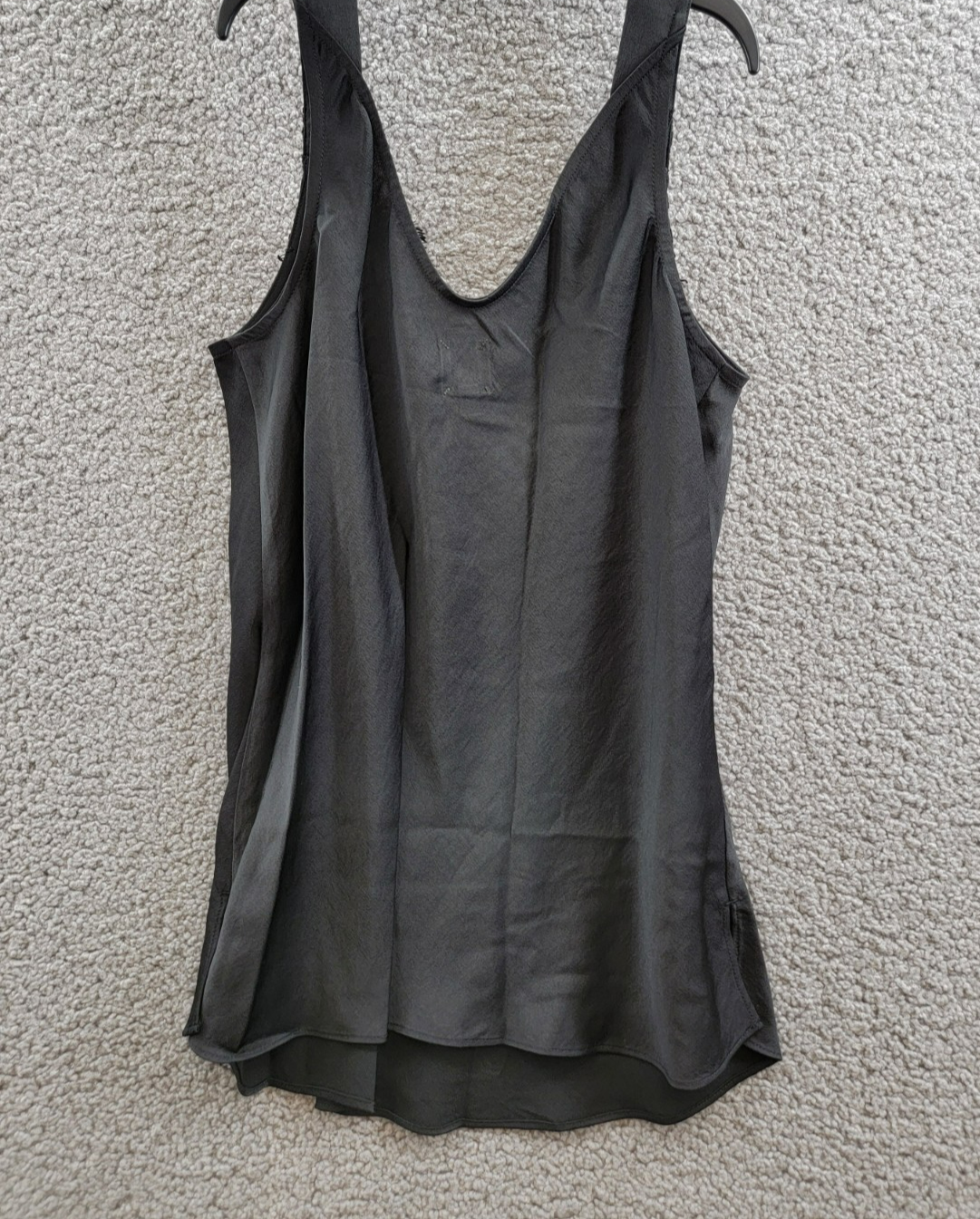 Nic+Zoe Lace Trim Cami Tank Top Women's XS Black V-Neck Sleeveless Pullover - Picture 10 of 15