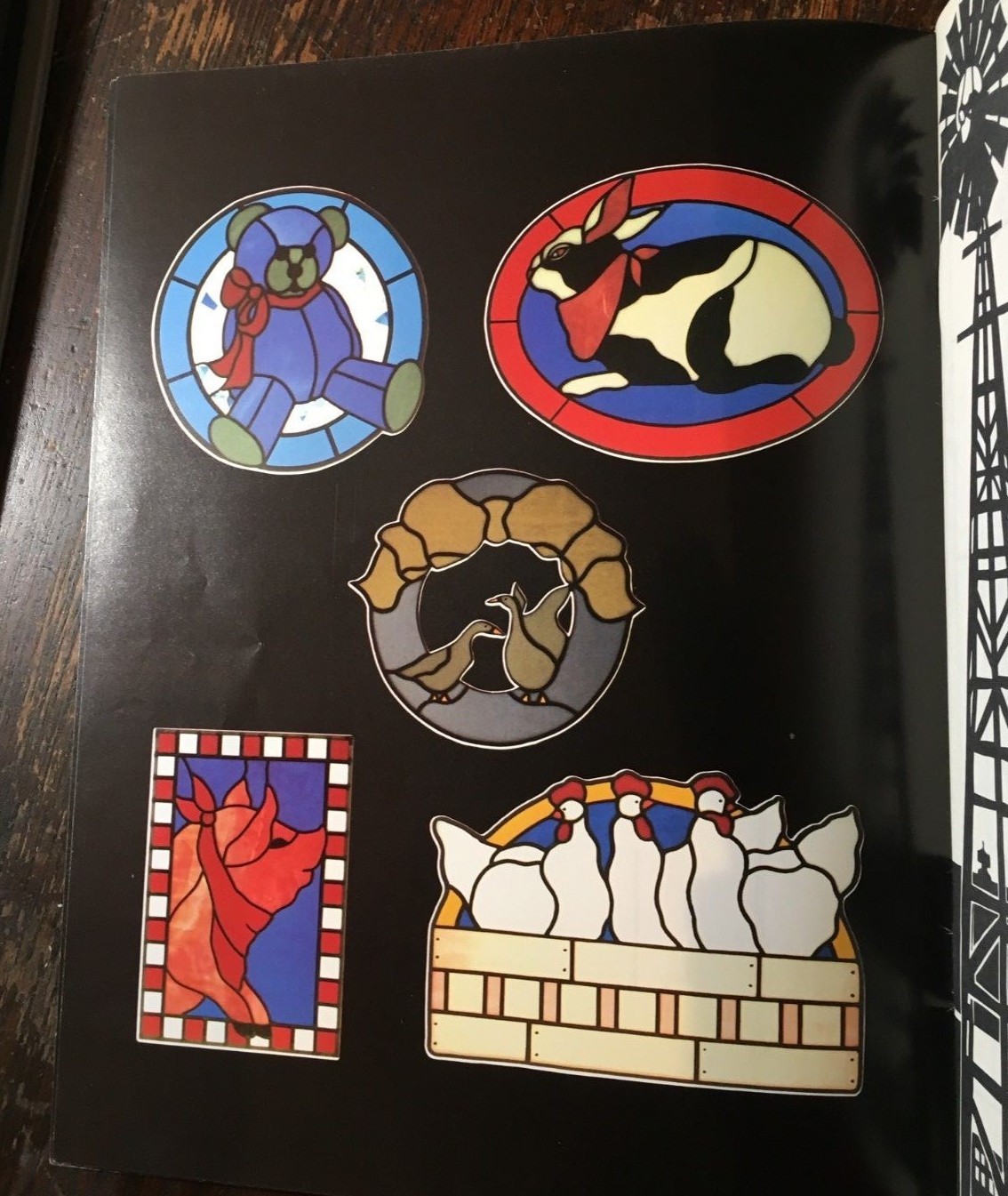Country Roads Stained Glass Pattern Book by Donna Eller