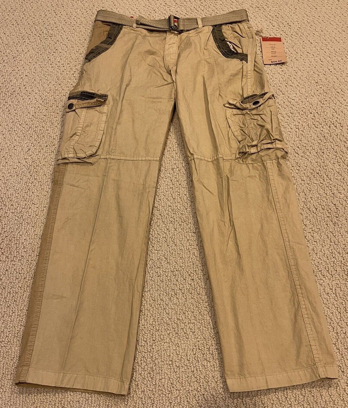 関税込☆Bohemian Seoul★ROLL UP BELT CARGO PANTS KHAKI BROWN 関税込☆Bohemian Seoul☆ROLL UP BELT CARGO PANTS KHAKI BROWN