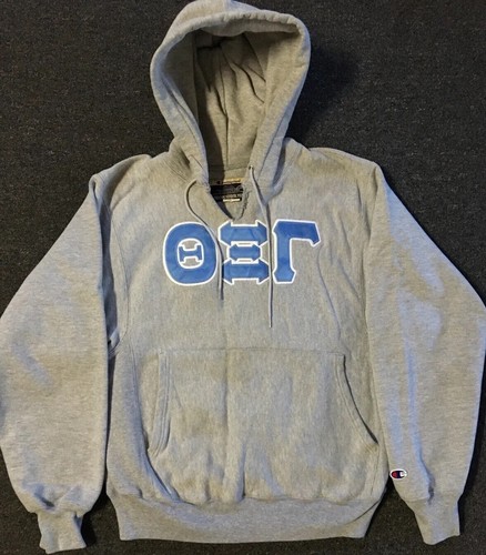 Vtg Champion Thrashed Faded Theta Xi Gamma Sorority Reverse