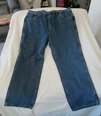 Men's ''Five Brothers'' Size 42x32, Blue Wash, Relaxed Gusset Crotch Utility Jeans