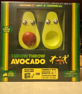 Throw Throw Avocado Game Fun Board Game by Exploding Kittens Age 7+) 2-6 Players