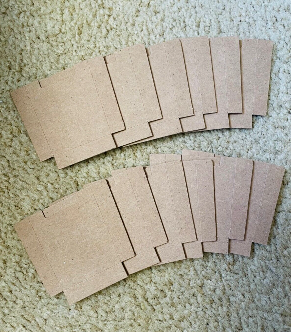 12ea Cardboard Bandolier Inserts for M1 Garand 8rd Clips USGI UNISSUED