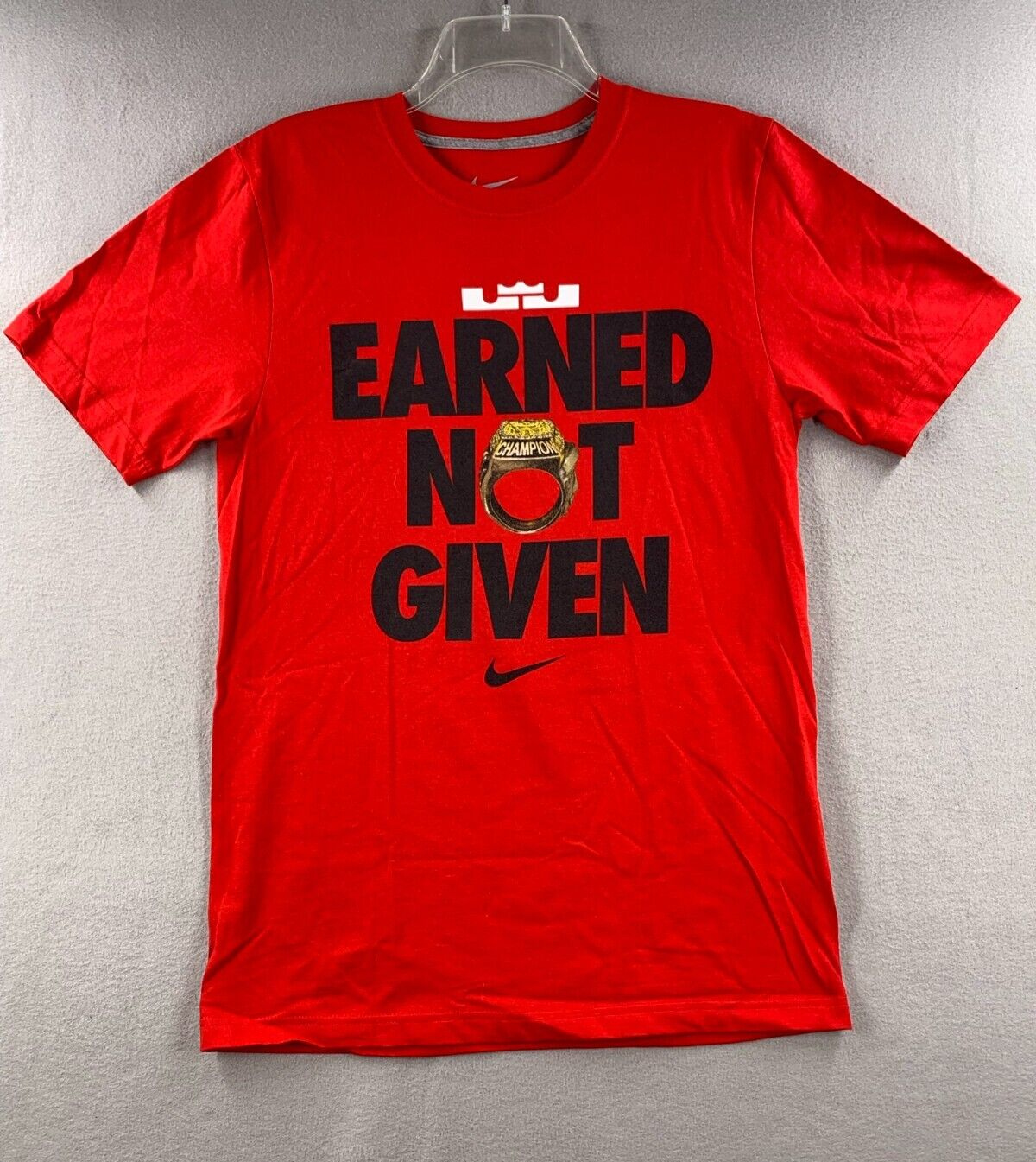 LeBron James Miami Heat T-Shirt Youth XL White Ring Ring 2013