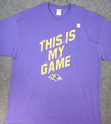 Baltimore Ravens NEW 2XL Purple T-Shirt Official Canton OHIO HAll of FAME ! 996