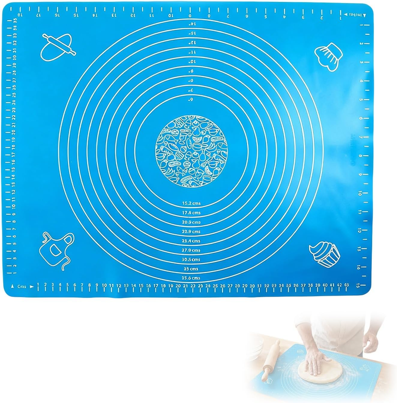 Silicone Baking Mat, Extra Thick Large Non-Stick Pastry Mat Sheet for Dough Roll