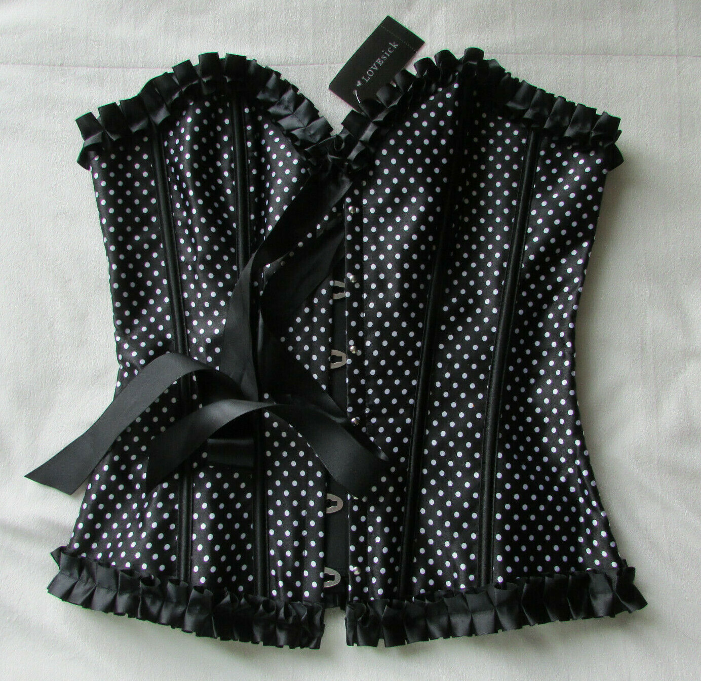 ☆NERDY☆ NERDY X CCWC WS BUSTIER TRACK TOP BLACK Corsety Square Neck Sleeveless Top - Black | TA3