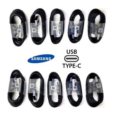 Samsung USB-C Cables USB Type C Fast Charge Data Sync EP-DG950CBE OEM Bulk LOT