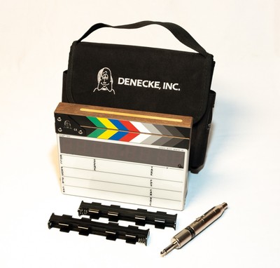 Denecke DCODE  TS-C TIME CODE SLATE (Color Clapper, EL Backlit) With Carry Case 