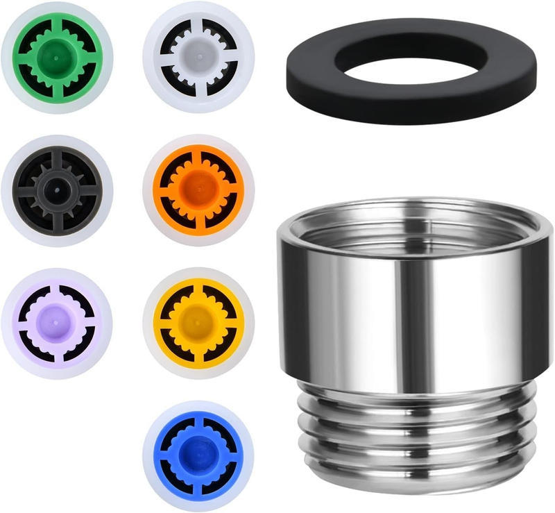 Shower Flow Reducer Limiter Set - Water-Saving Shower Head & Universal Faucet Ae