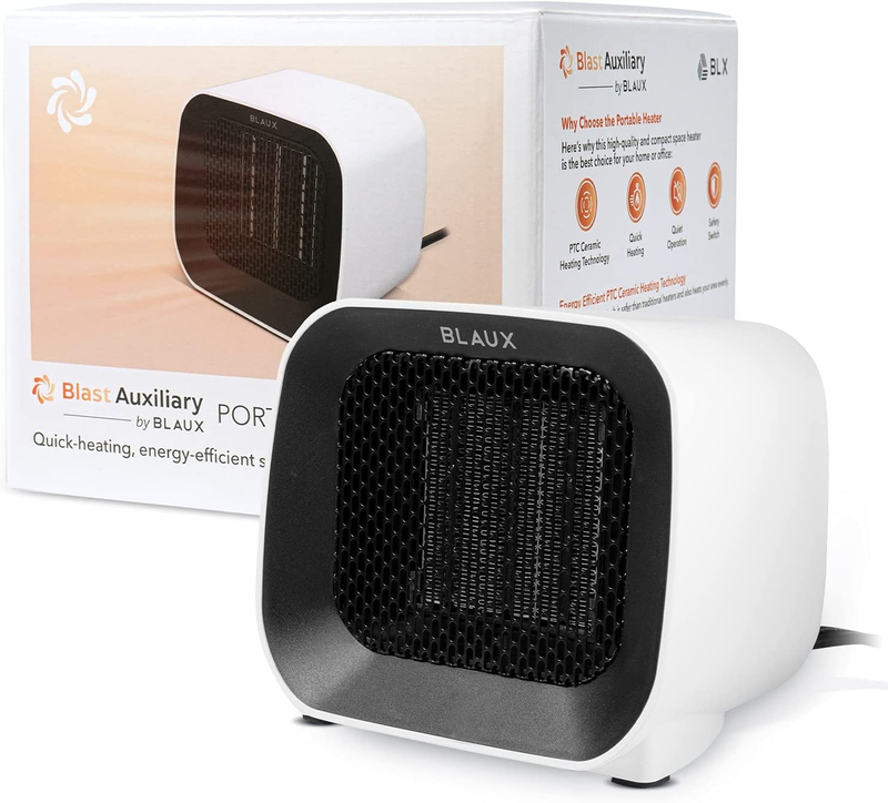 BLAUX Heatcore Portable Space Heater - 450W Energy-Efficient Portable Heater | D