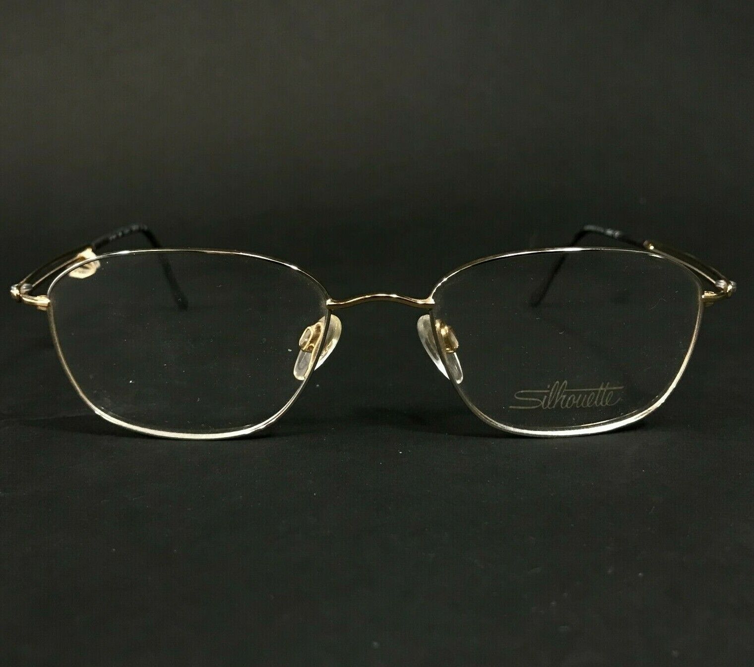 Silhouette Eyeglasses Frames M7420 /80 V6055 Gold Round Full Silhouette Eyeglasses Frames M7420 /80 V6055 Gold Round Full