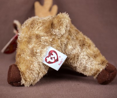Ty Beanie Babies * Rudy reindeer * 10 Years : May 22, 2003 Christmas MWT