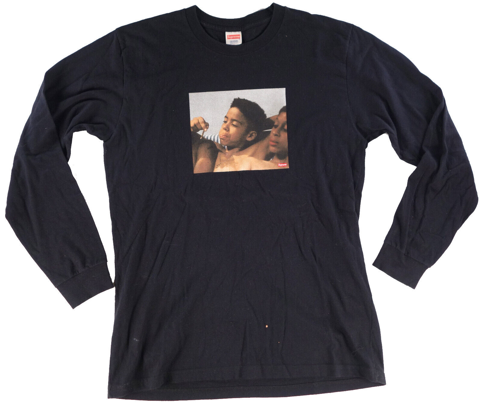 Larry Clark KIDS MOVIE t shirt LARGE tee SUPREME long sleeve Larry Clark KIDS MOVIE t shirt LARGE tee SUPREME long sleeve