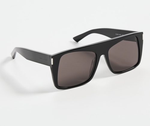 Pre-owned Saint Laurent Yves  Sl-651-vitti-001 Black Sunglasses