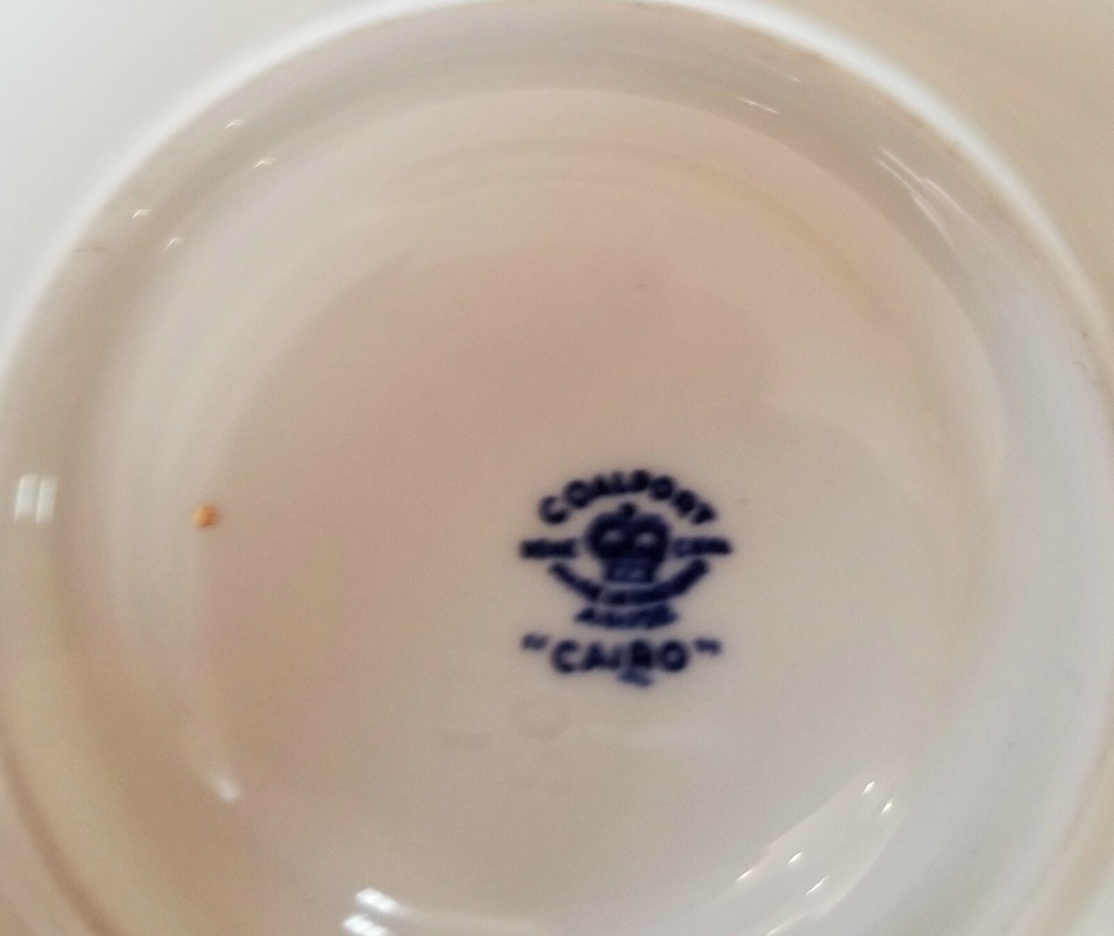 Vintage COALPORT White & Blue Bird Motif Cup and Saucer, 'Cairo'