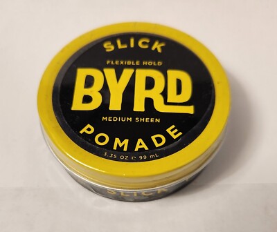   BYRD   SLICK POMADE  New & Sealed   FLEXIBLE HOLD    MEDIUM SHEEN  3.35Oz 
