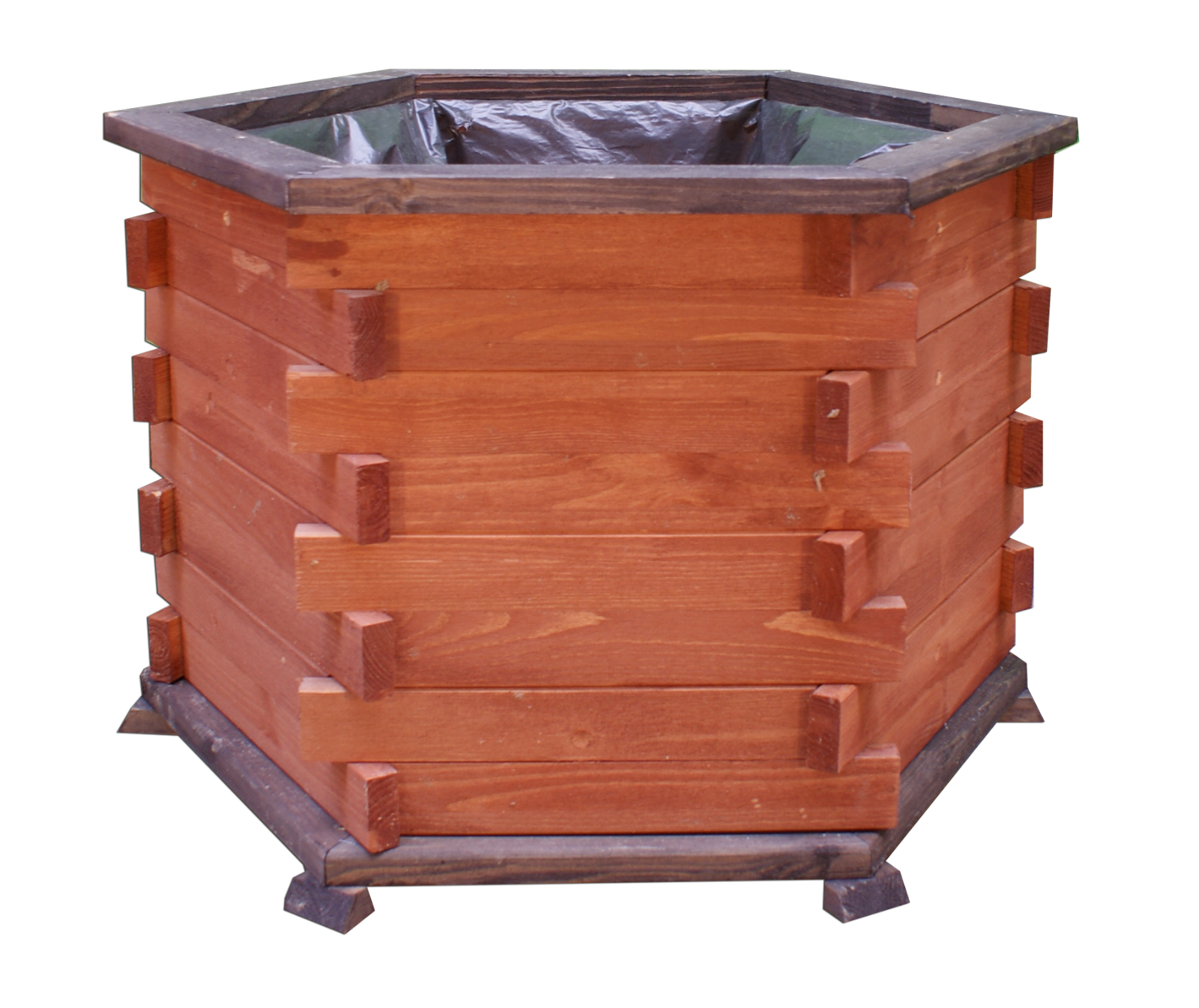Großer Blumentopf aus Holz Blumenkasten Blumenkübel Pflanzkasten Holztöpfe 62cm