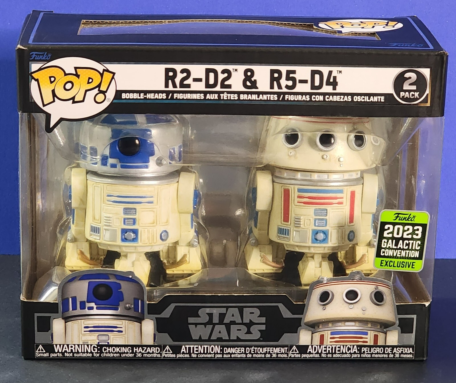 Funko Pop Star Wars Celebration 2023 R2-D2 & R5-D4 2Pack