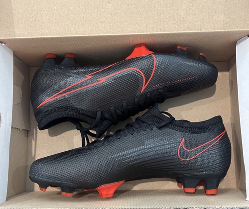 Pre-owned Nike Mens Size 9  Mercurial Vapor 13 Pro Fg Soccer Cleats Bred At7901-060 In Black