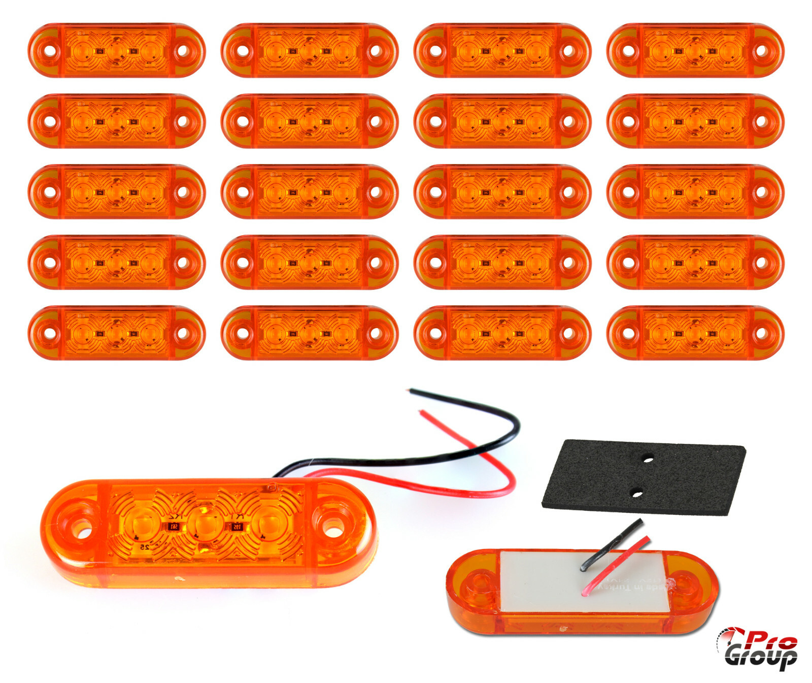 20x luci di ingombro luci di ingombro gialle per camion MAN SCANIA ACTROS VOLVO