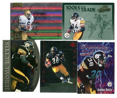 [5シリ]Jerome bettis nfl auto Jerome Bettis 5 Football Card Lot HOF LA RAMS PITTSBURGH