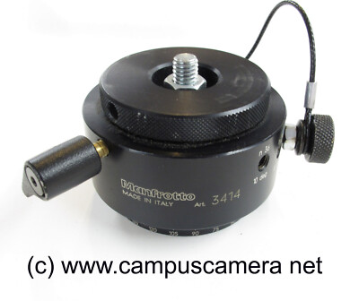 Manfrotto 3414 (300N) QTVR Panoramic Tripod Head Base Bogen  VNC