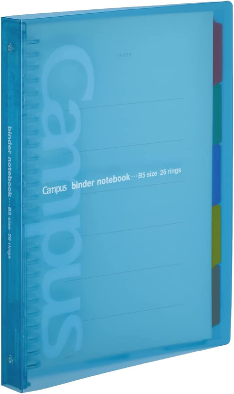 1 X  Campus Loose-Leaf Binder Slide for One-Touch Light Blue B5 Binding Device u