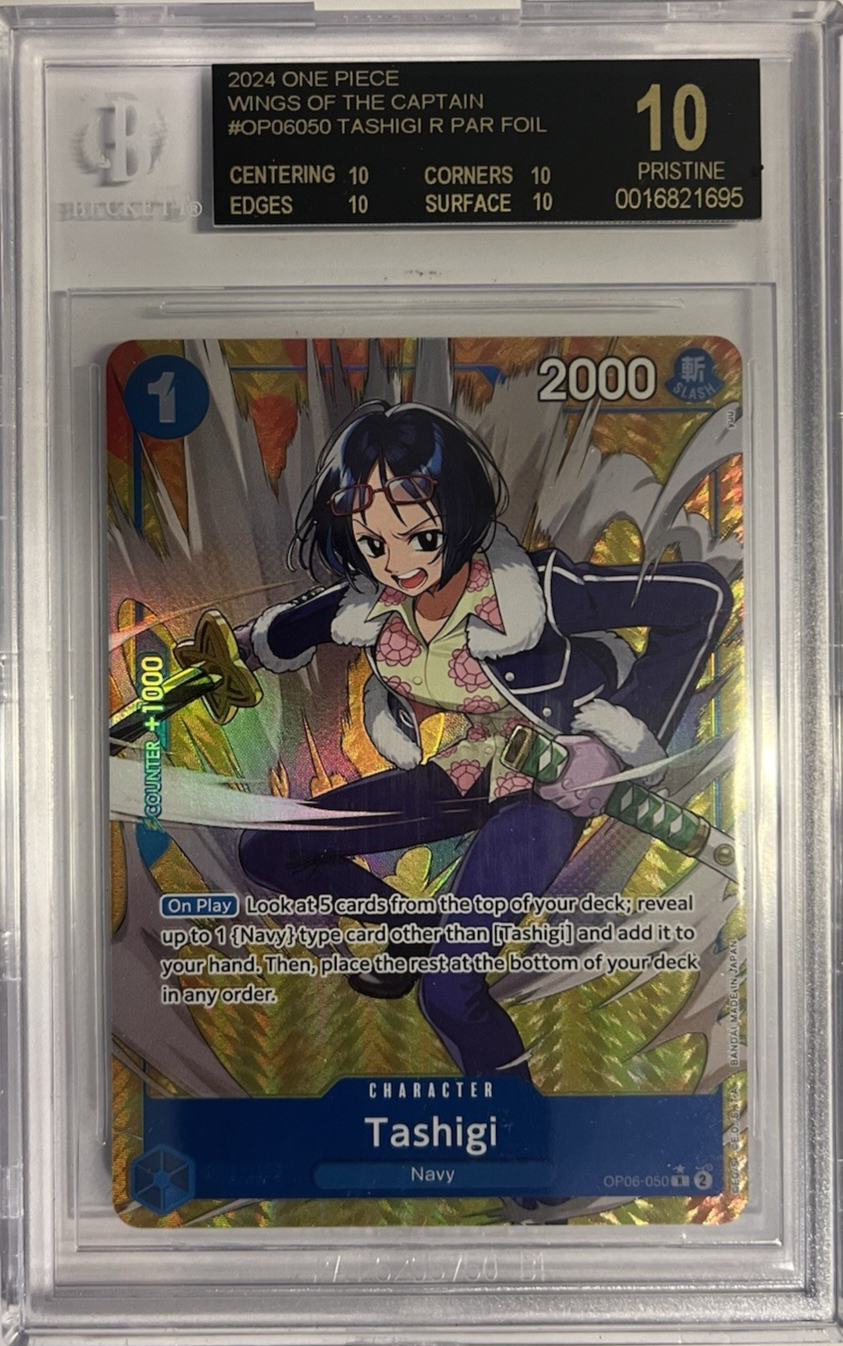 BLACK LABEL BGS 10 Tashigi Alt Art OP06-050 - One Piece TCG