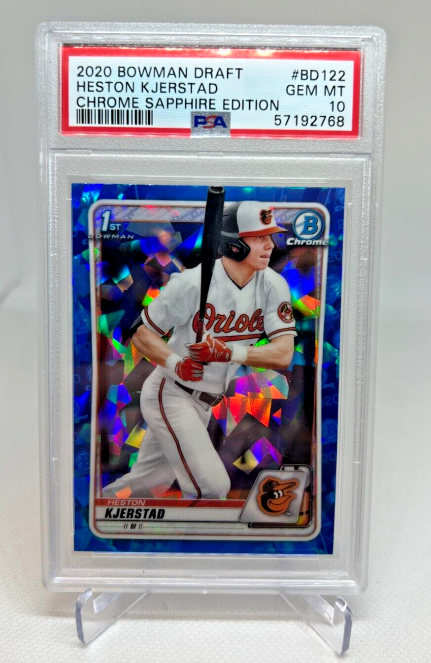 プレストマン PSA 10 - 2020 Bowman Draft Sapphire - HESTON KJERSTAD 1st RC