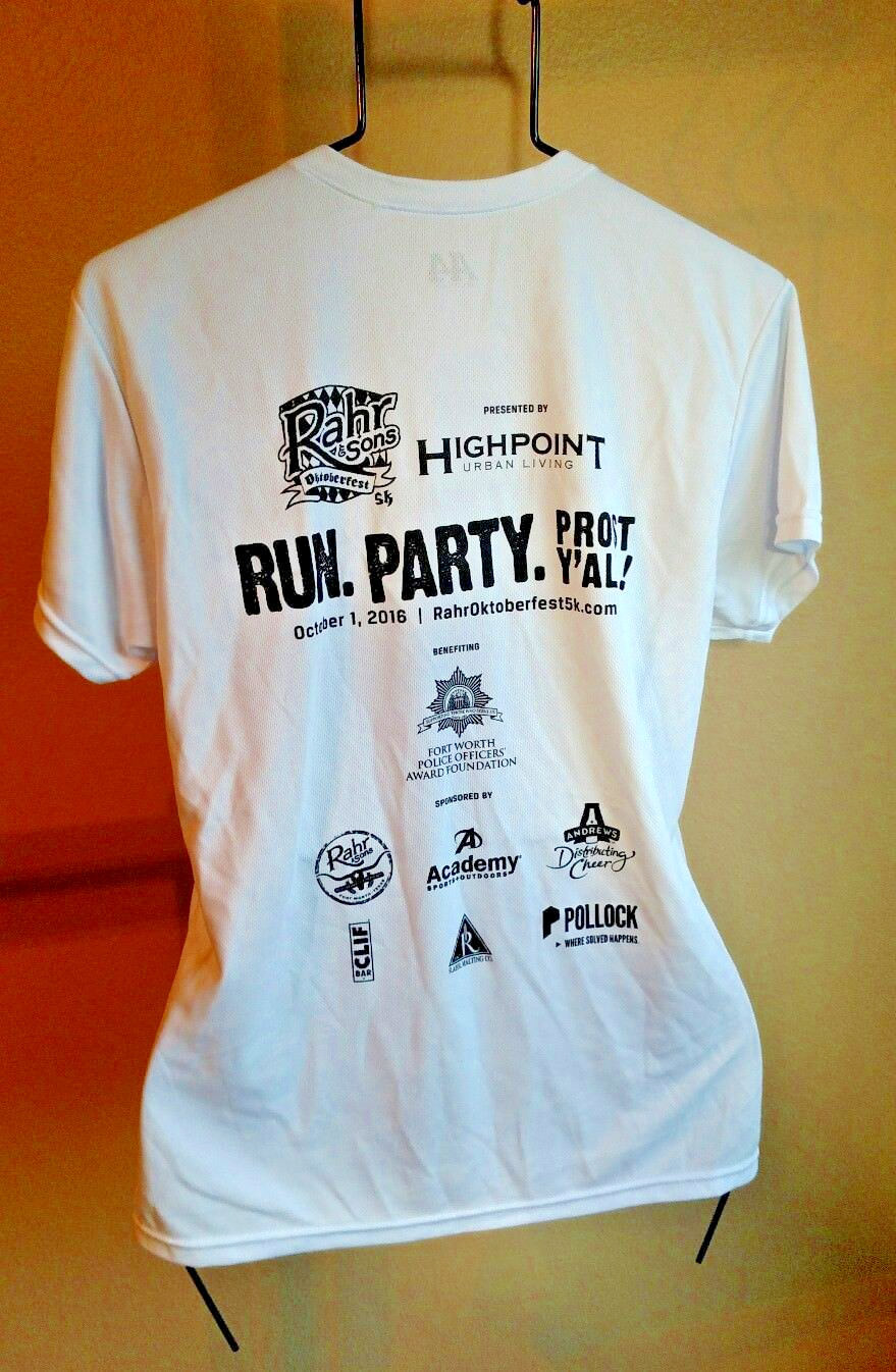 Rahr Sons Beer Oktoberfest Size L Sport Athletic Jersey 2016 5K Quick Dry A4 Top