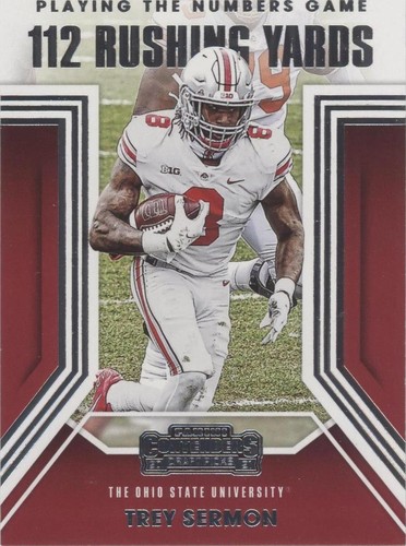 2021 Panini Contenders Draft Picks Trey Sermon #10