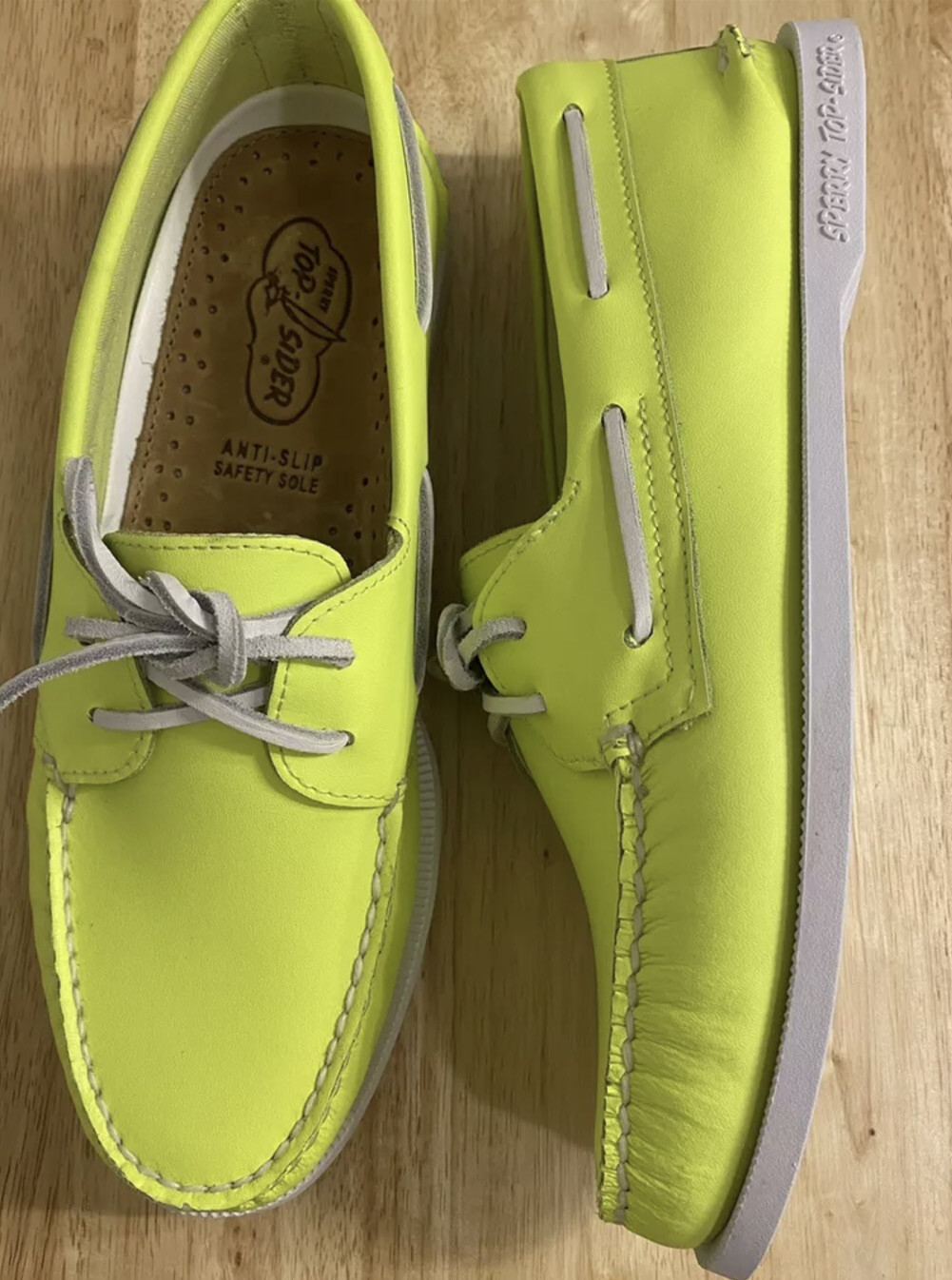 Eye Boat Shoes, Neon Yellow (RARE COLOR 