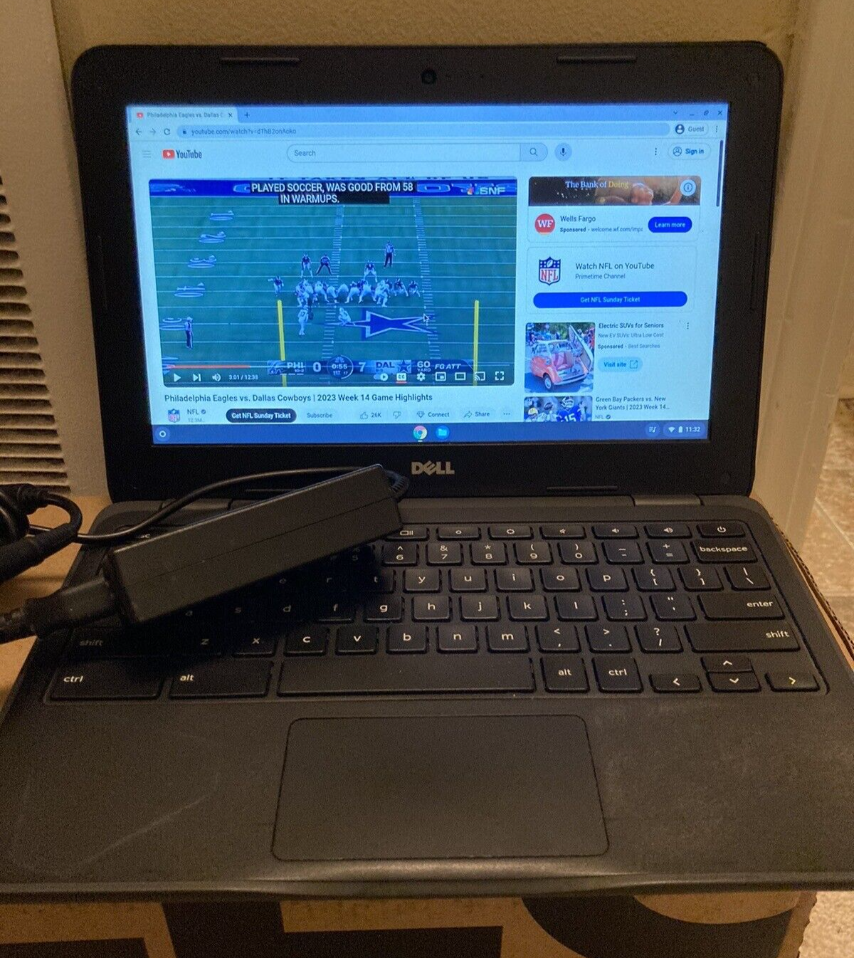 Dell Chromebook 11 3180 w/ Charger Laptop WiFi Google 4GB RAM 16GB SSD 11.6 Dell Chromebook 11 3180 w/ Charger Laptop WiFi Google 4GB RAM 16GB SSD 11.6