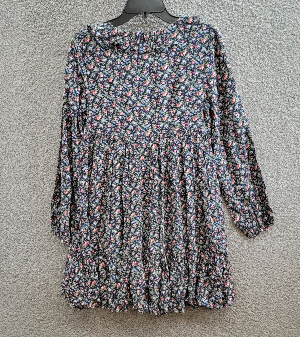 Polo Ralph Lauren Floral-Print Day Dress Girls 16 Henley Floral Long Sleeves - Picture 10 of 16