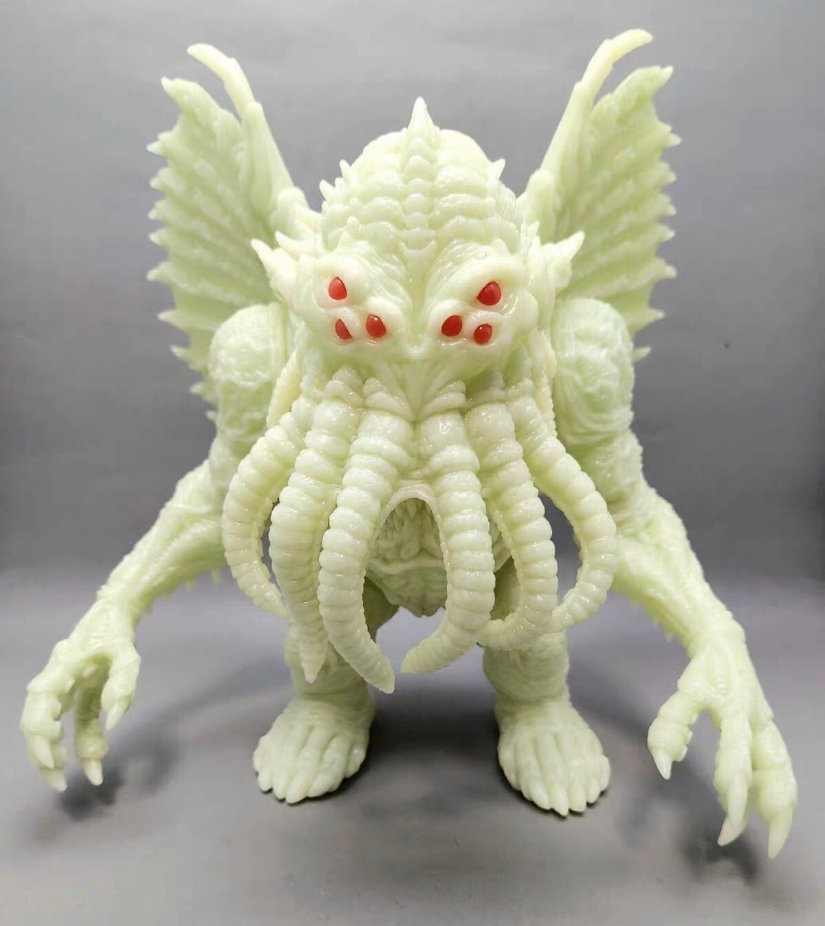 James Groman X 52Toys Cthulhu Kaiju White Sofubi Figure