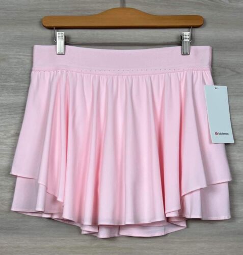 Lululemon Court Rival High Rise Skirt Long 🍓 Size 10 Strawberry Milkshake  86567