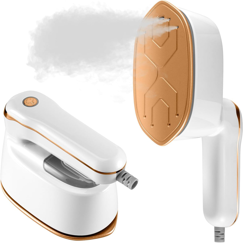 2-IN-1 Travel Steamer Iron for Clothes, Powerful Clothes Iron for Travel, 1100W,