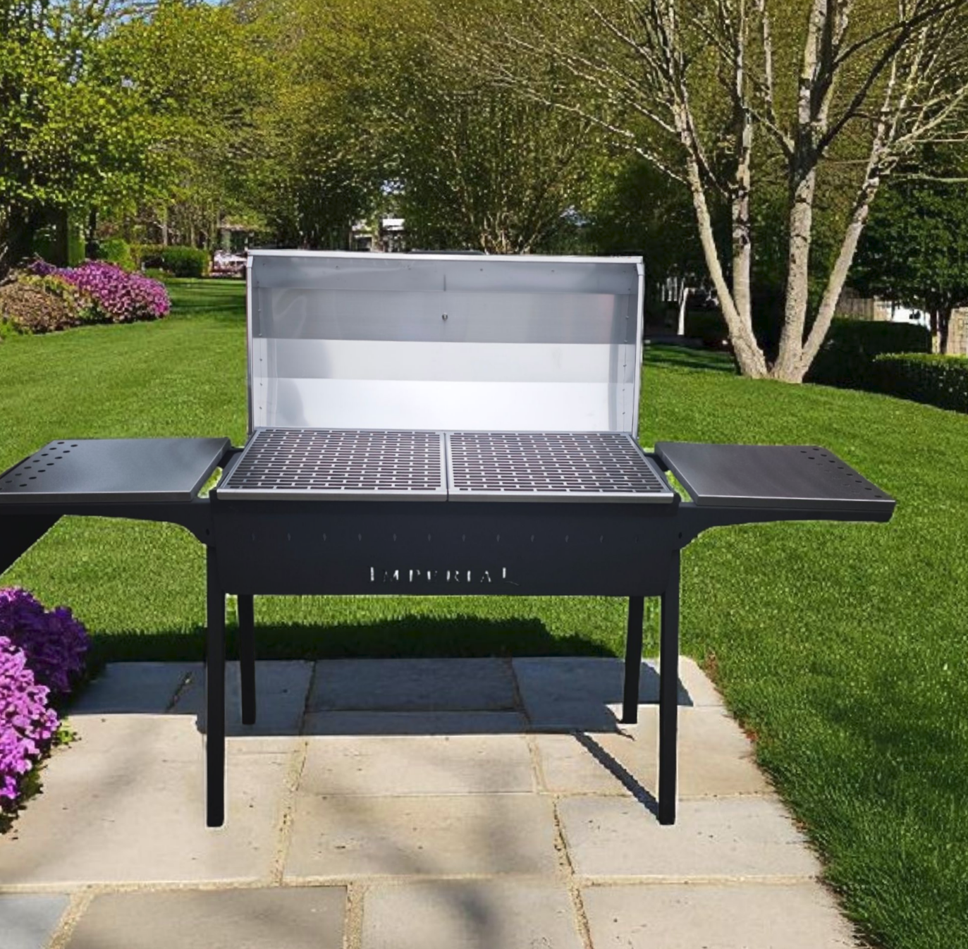 IMPERIAL Grill Mangal 40x90cm, 5mm Stahl,  Grill auf Spieen , Kochen im Kessel