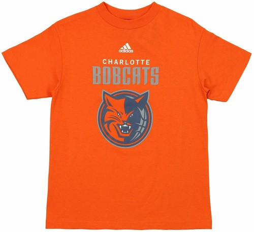 Футболка Adidas NBA Youth Charlotte Bobcats Team с логотипом, оранжевая
