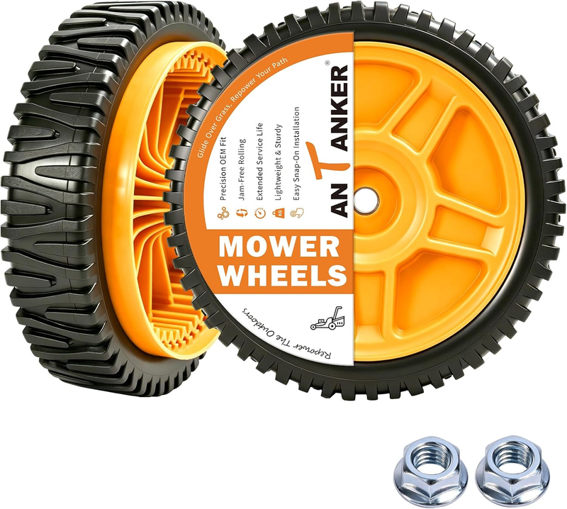 Front Drive Wheel 8 Inch 2 Pack for Husqvarna AYP 581009202 Craftsman 917376161