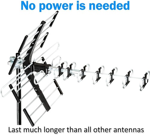 Digital OTA Outdoor TV Antenna for 4K 1080P VHF UHF J Mount