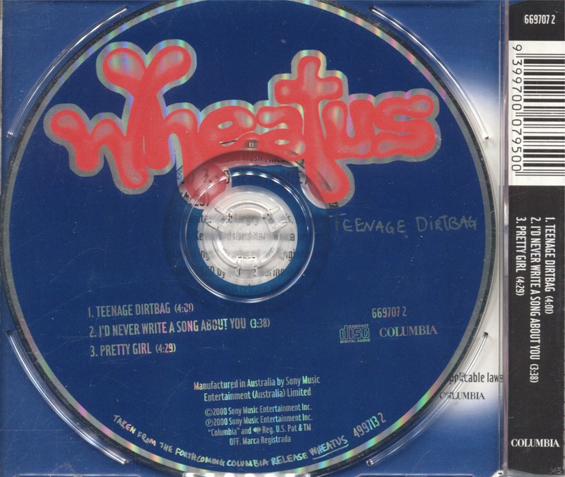 Wheatus - wheatus teenage dirtbag CD Single | eBay Australia