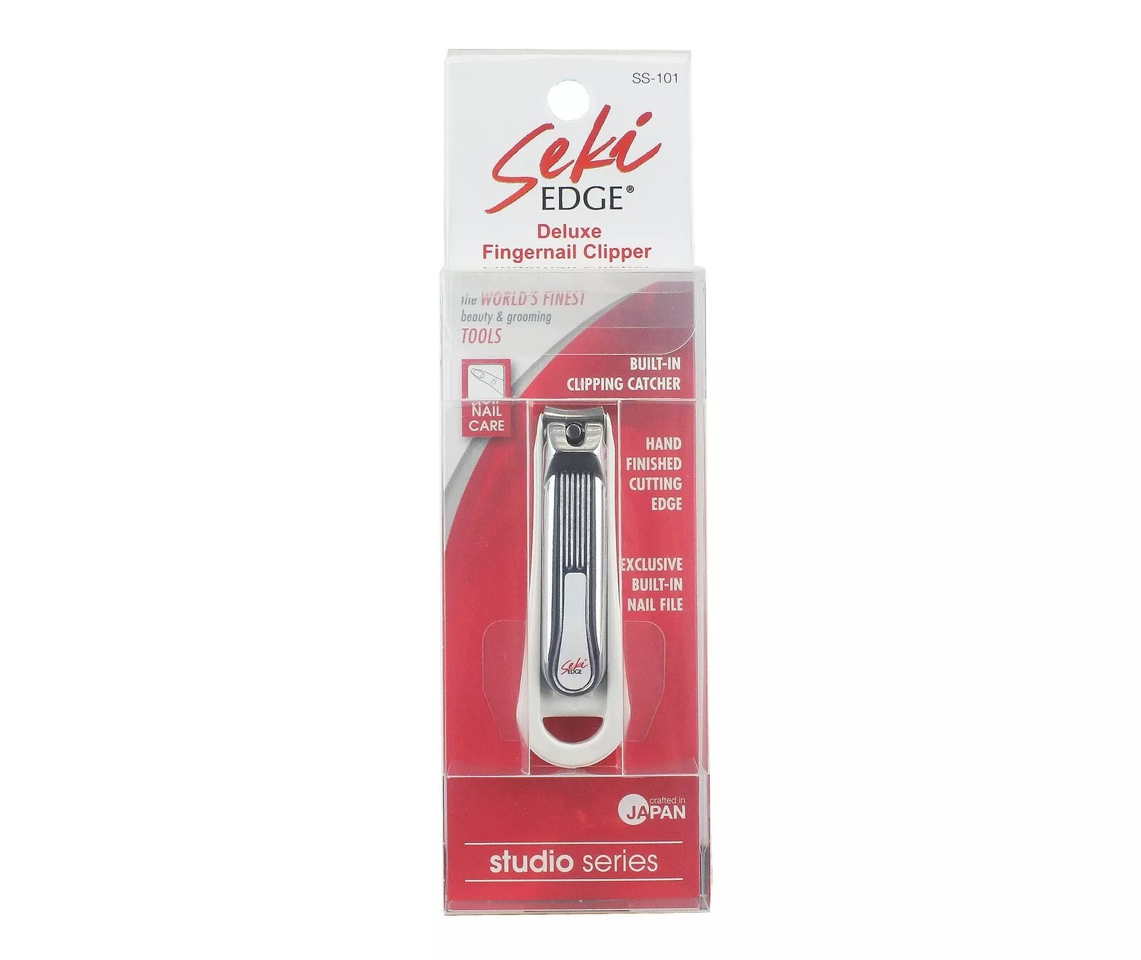 Seki Edge SS-101 Deluxe Fingernail Clipper w/Nail Catcher