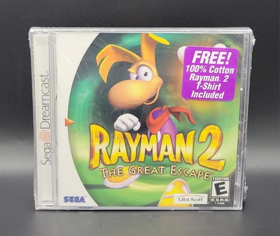 Rayman 2: The Great Escape (Sega Dreamcast) - Sealed, T-Shirt Bundle