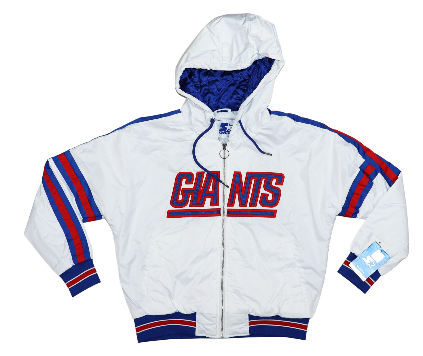 Starter New York Giants NFL Football Hooded Full Zip Women's Starter New York Giants NFL Football Hooded Full Zip Women's